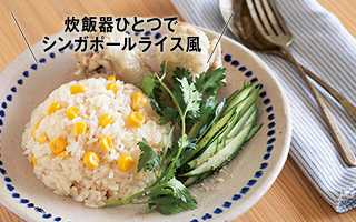 炊飯器ひとつでシンガポールライス風