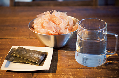 水・昆布・鰹節